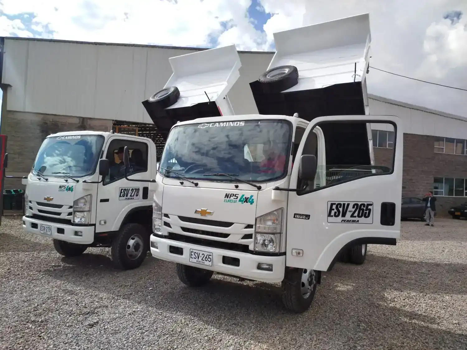 Volcos en transporte de materiales